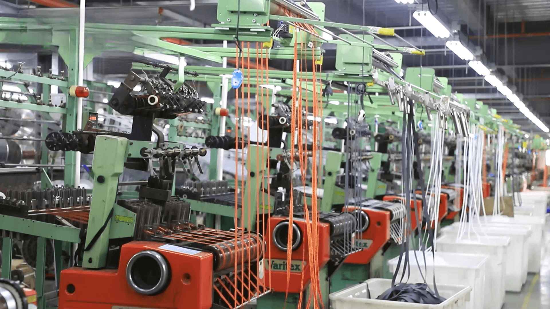 Ribbon factory floor