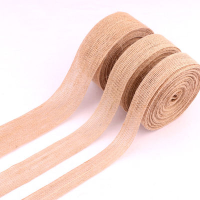 quality  Customize Loose Weave Burlap Ribbon For Gift Packing Decoration factory