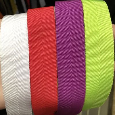 quality  Herribone Polypropylene Webbing 20mm 25mm ISO14001 Pp Webbing factory