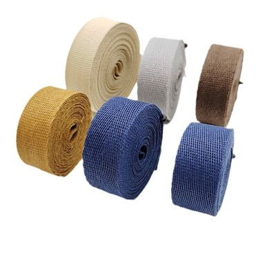 GRS Herribone Woven Paper Ribbon Roll Plain Pattern Assorted Color Solid
