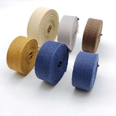 GRS Herribone Woven Paper Ribbon Roll Plain Pattern Assorted Color Solid