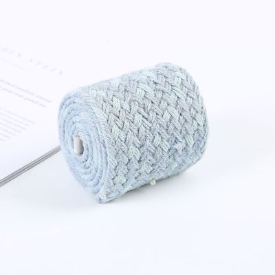 Woven Braided Jute Ribbon Colorful Blue Jute Ribbon For Christmas Tree