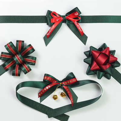 Polyester Satin Ribbon Bows ISO9001 Satin Ribbon For Gift Wrapping