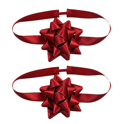 Customized Polyester Satin Ribbon Flowers For Party Decoration