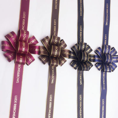 Customized Polyester Satin Ribbon Flowers For Party Decoration