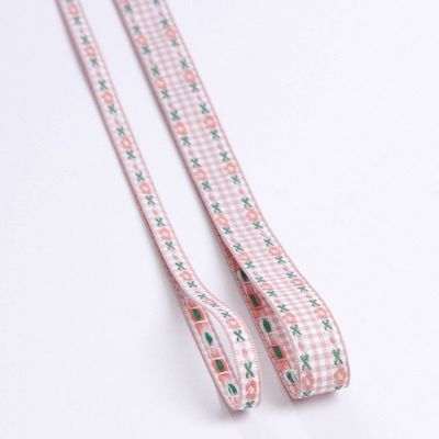 7mm-38mm Blue Embroidered Ribbon ISO9001 Embroidered Floral Ribbon