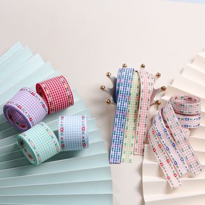 7mm-38mm Blue Embroidered Ribbon ISO9001 Embroidered Floral Ribbon