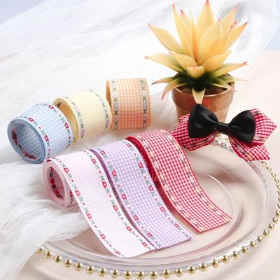 7mm-38mm Blue Embroidered Ribbon ISO9001 Embroidered Floral Ribbon