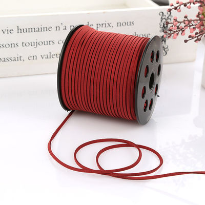Suede Leather Velvet Wired Ribbon 3mm Double Sided Velvet Ribbon