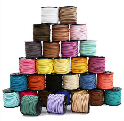 Suede Leather Velvet Wired Ribbon 3mm Double Sided Velvet Ribbon