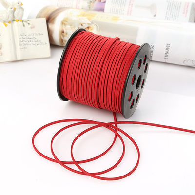 Suede Leather Velvet Wired Ribbon 3mm Double Sided Velvet Ribbon