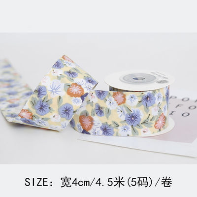 Bow Personalised Printed Ribbon 40mm Floral Printed Ribbon