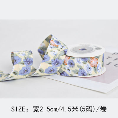 Bow Personalised Printed Ribbon 40mm Floral Printed Ribbon
