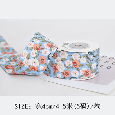 Bow Personalised Printed Ribbon 40mm Floral Printed Ribbon
