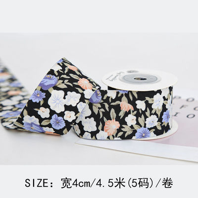 Bow Personalised Printed Ribbon 40mm Floral Printed Ribbon