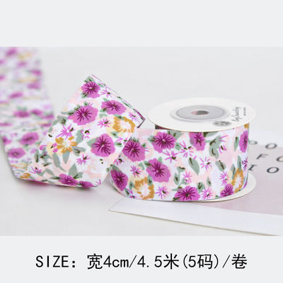 Bow Personalised Printed Ribbon 40mm Floral Printed Ribbon