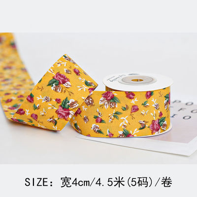 Bow Personalised Printed Ribbon 40mm Floral Printed Ribbon