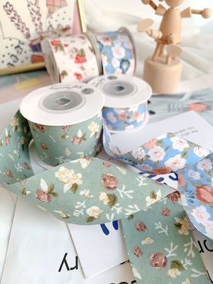 Bow Personalised Printed Ribbon 40mm Floral Printed Ribbon
