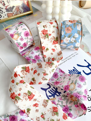 Bow Personalised Printed Ribbon 40mm Floral Printed Ribbon
