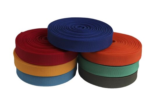 UV Resistant UHMWPE Webbing Black Yellow For Parachute Tent Beach Chair