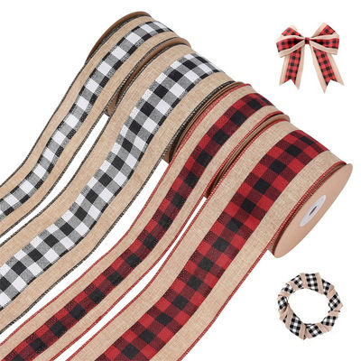 10y Length Lattice Burlap Ribbon Biodegradable Bulk Burlap Ribbon