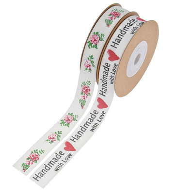 15mm*10m Printed Cotton Ribbon For Gift Packing And Garment Accessories