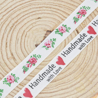 15mm*10m Printed Cotton Ribbon For Gift Packing And Garment Accessories