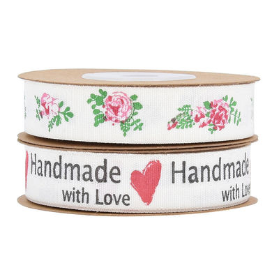 15mm*10m Printed Cotton Ribbon For Gift Packing And Garment Accessories