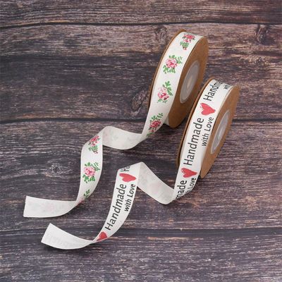 15mm*10m Printed Cotton Ribbon For Gift Packing And Garment Accessories