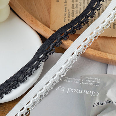 Head Light Occasion 1.5cm Weaved Eyebow Edge Polyester Elastic Bra Strap Ribbon For Garment Accessories