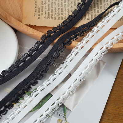Head Light Occasion 1.5cm Weaved Eyebow Edge Polyester Elastic Bra Strap Ribbon For Garment Accessories