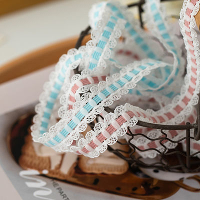 1.7cm Weaved Lace Edge Polyester Elastic Bra Strap Ribbon For Garment Accessories