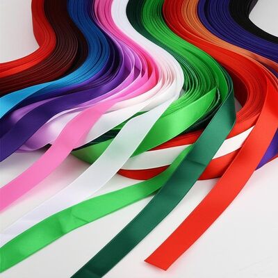 Assorted Polyester Nylon Ribbon Solid Pattern Perfect Gift Wrapping Ribbon Suitable for Crafting Packaging and Decoration
