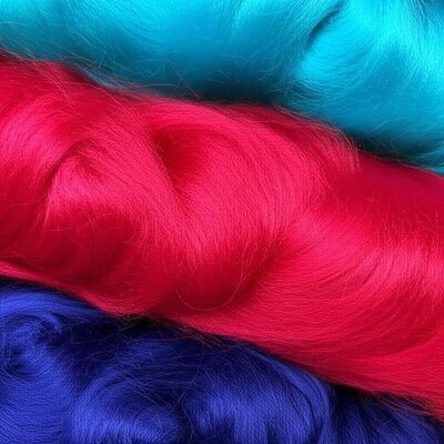 Thickness 0.5 Mm Dope Dyed Polyester Staple Fiber Assorted Colors Ideal for Textile Manufacturing and Garment Production